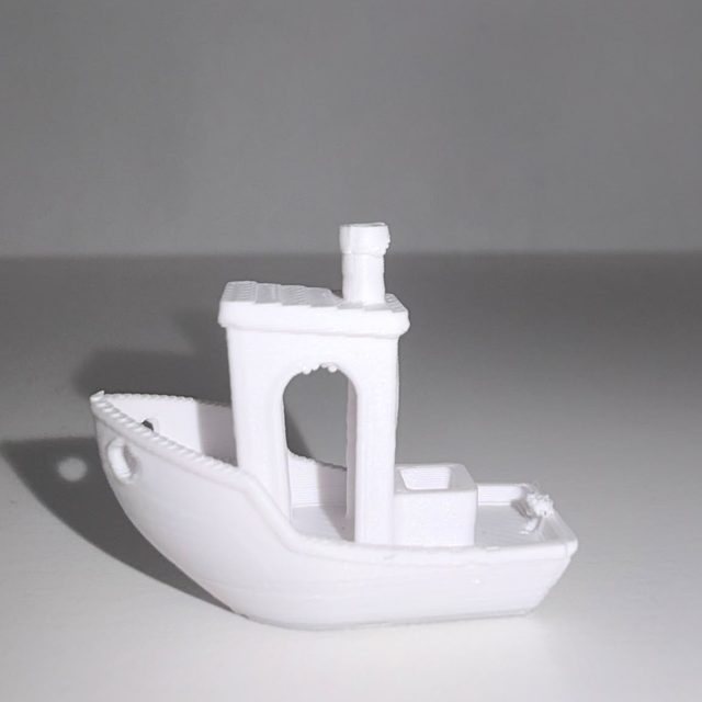Petit bateau imprimé en PETG Blanc